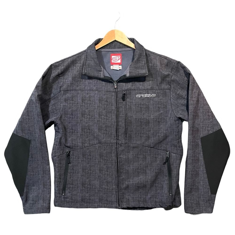 Arctiva Double L Softshell Jacket Gray Side Vents… - image 1